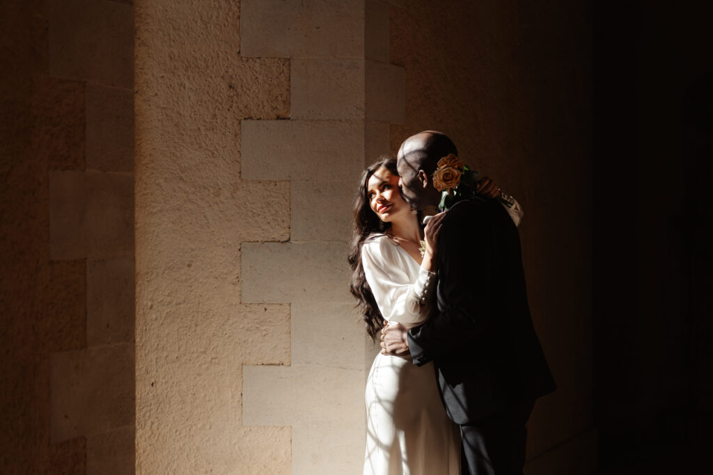 Euridge Manor Editorial Wedding Photographer in the Cotswolds - Window Light and shadow