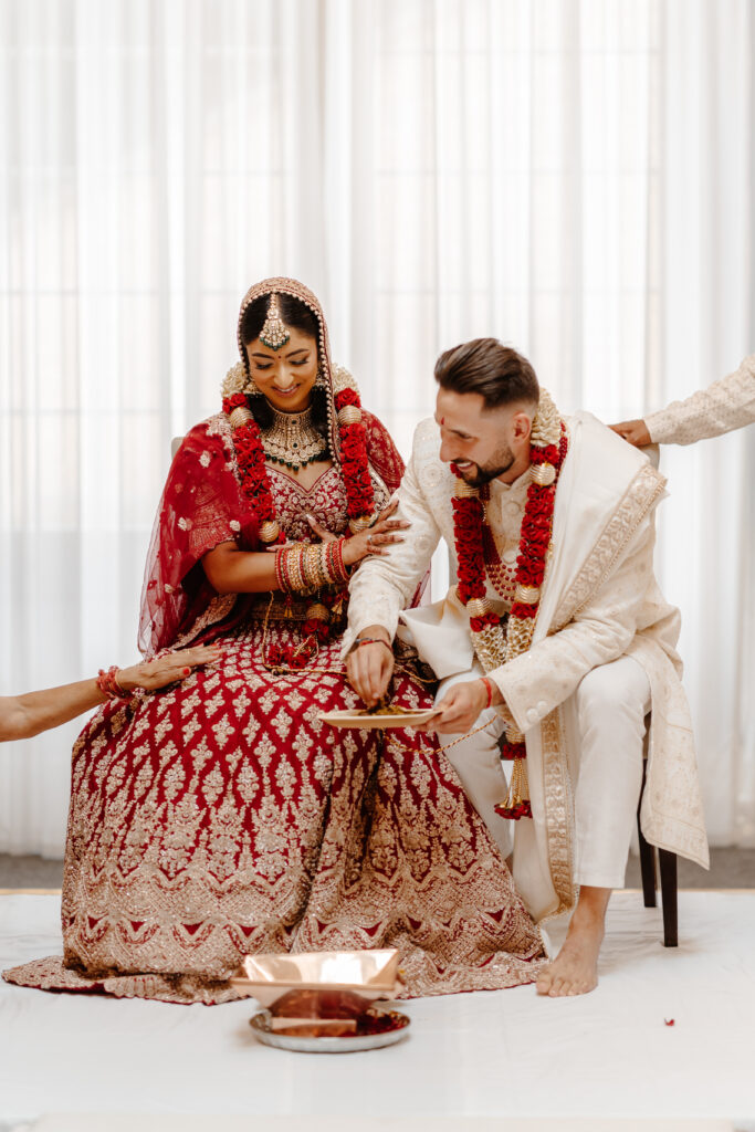 Hindu Ceremony - Indian Fusion Wedding at Rushton Hall, UK