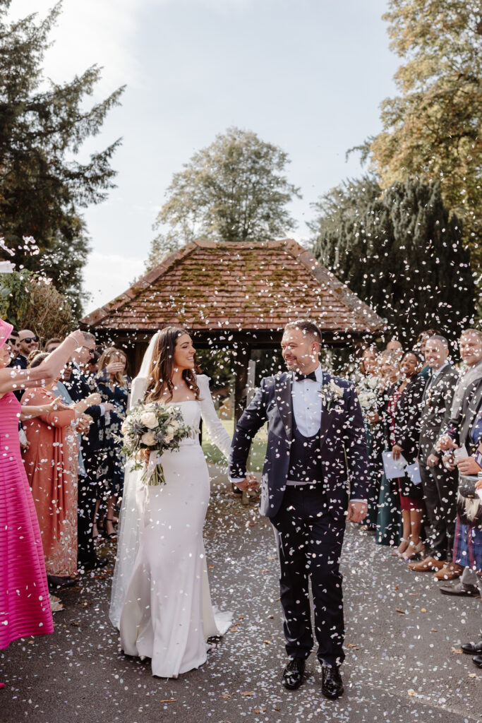 Little Marlow Church Confetti Wedding Photography