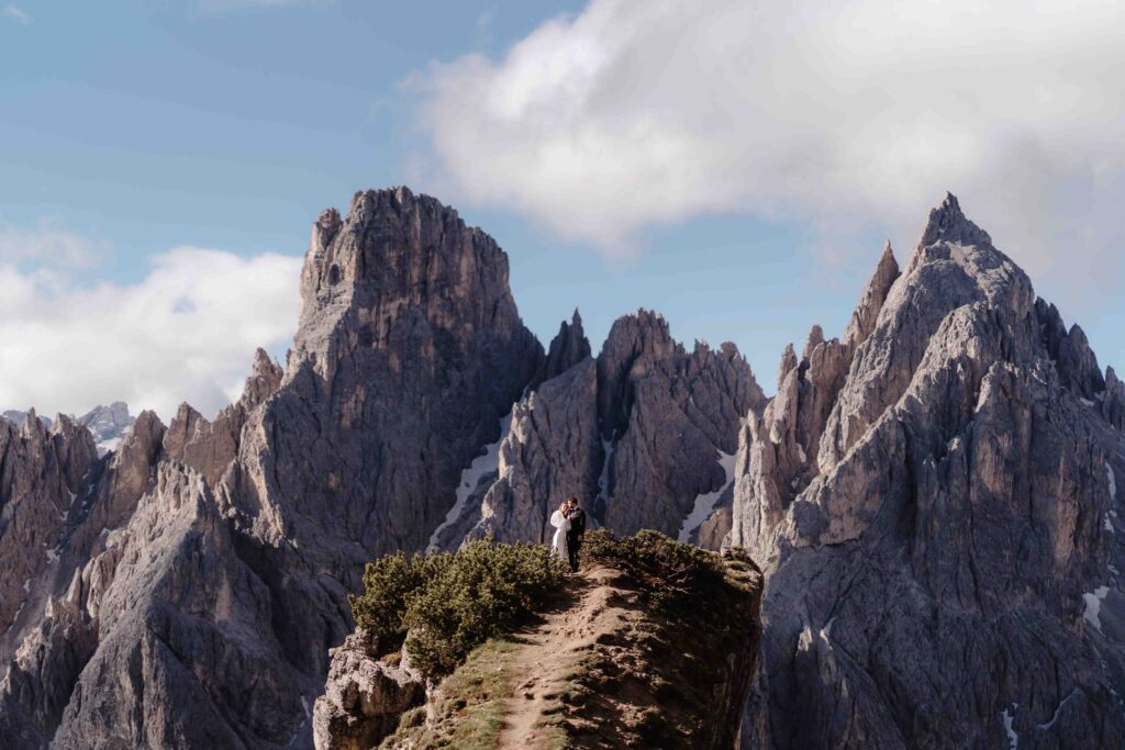 Cadini di Misurina Wedding Couple Elopement Photographer in the Dolomites