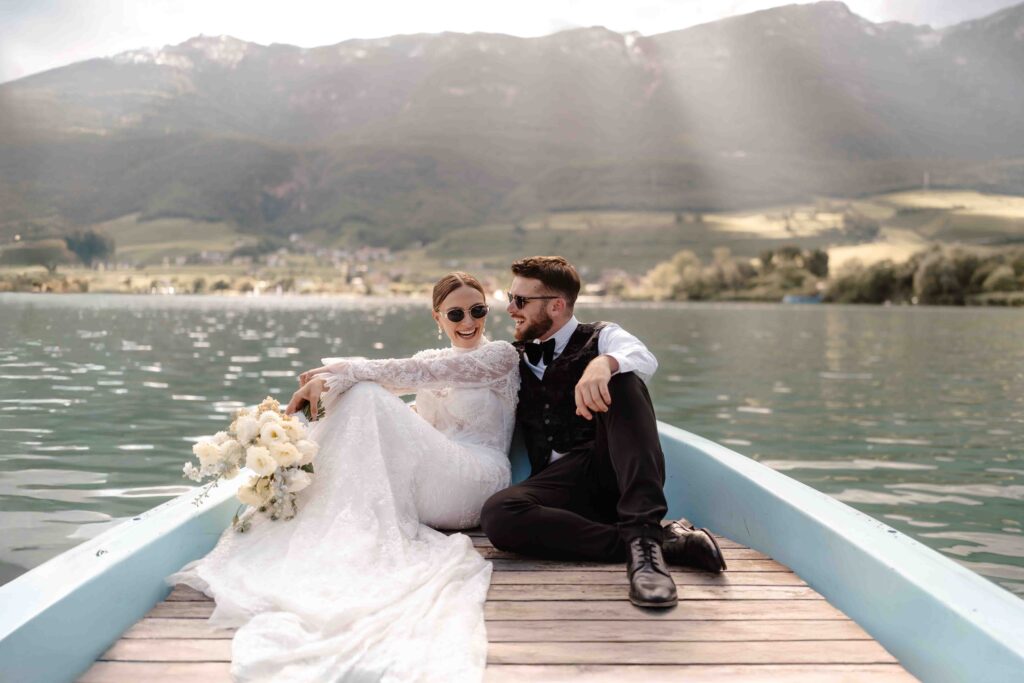 Dolomites Lake Rowing boat Lake