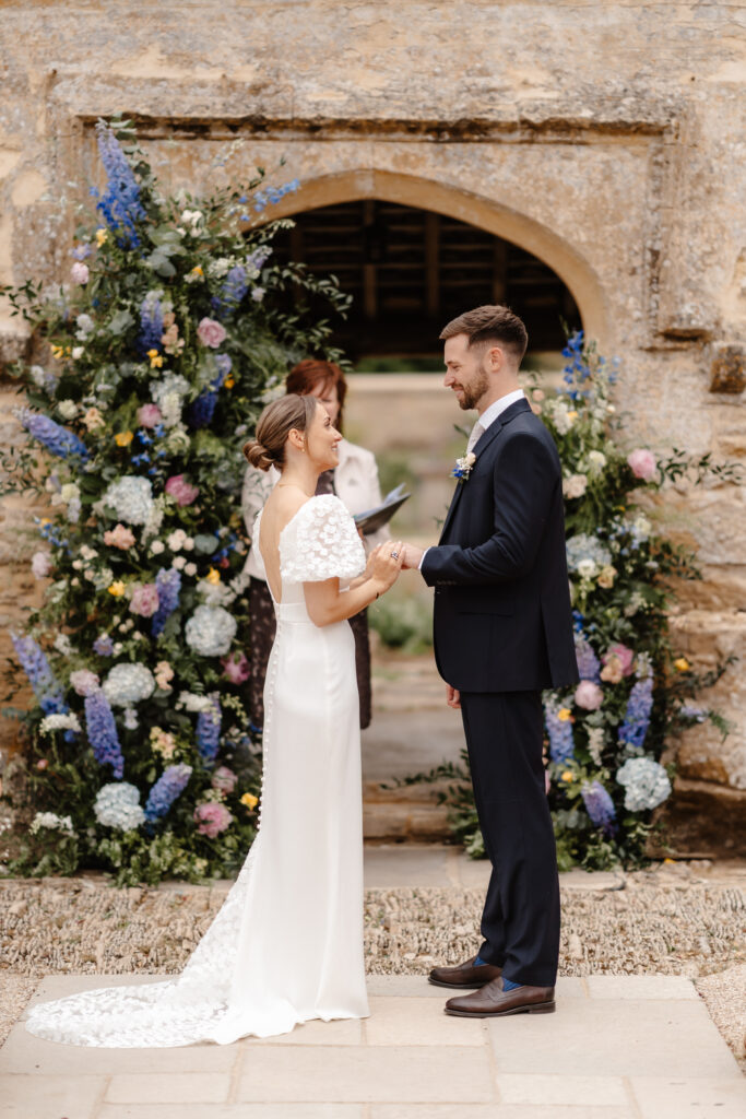 Caswell House Summer Wedding - Outdoor Ceremony and florals