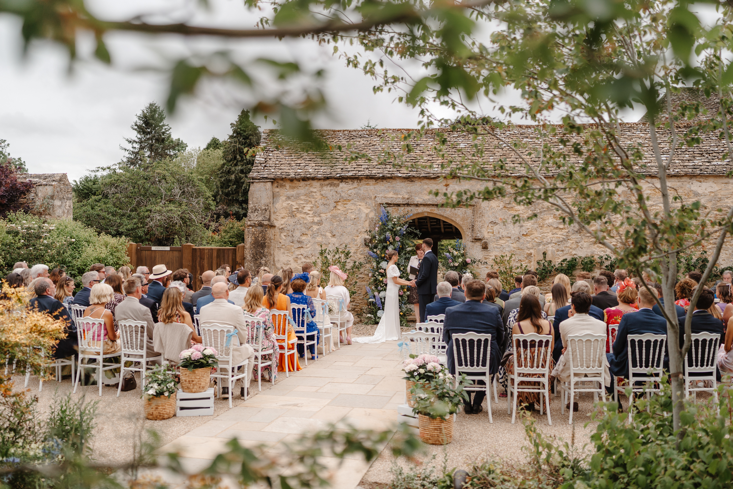Caswell House - The Loggia Outdoor Summer Wedding Ceremony