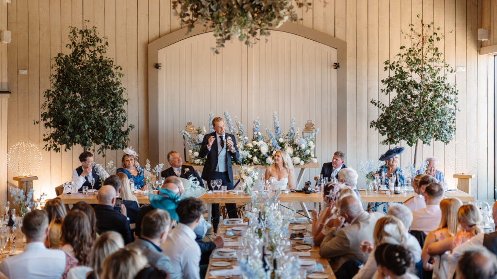 Spring Wedding at Primrose Hill Farm - Wedding Breakfast Speeches Photography