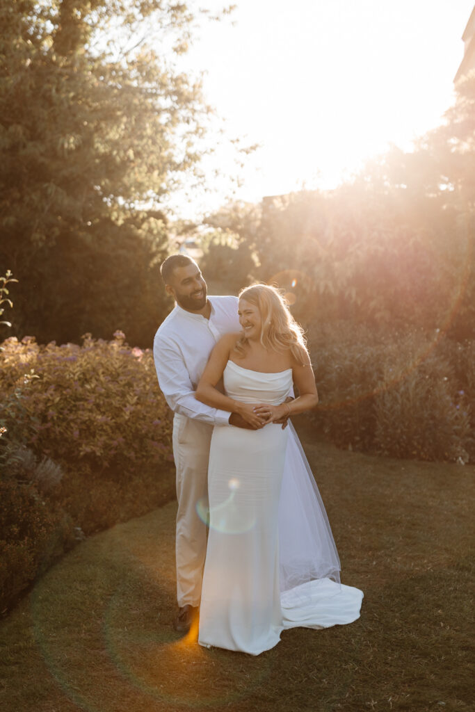 Golden Hour Bride & Groom - Hamswell House Luxury Wedding Photography